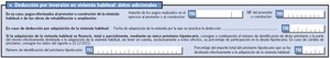 Deducción por vivienda habitual. Declaración de la Renta 2015